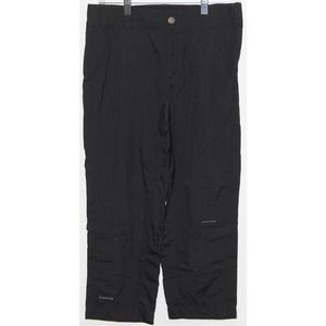 Womens Columbia Titanium Black Athletic Hiking Trail Cropped Pants Shorts Size 4